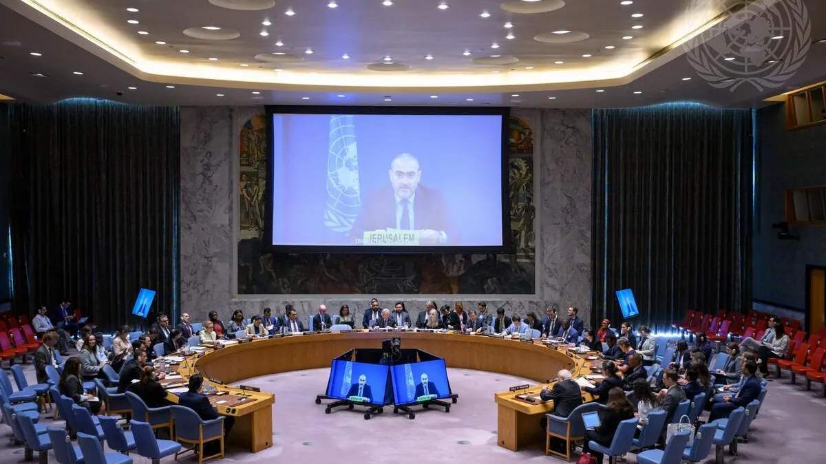Security Council Meets on Situation in Middle East, Including Palestinian Question security council briefing