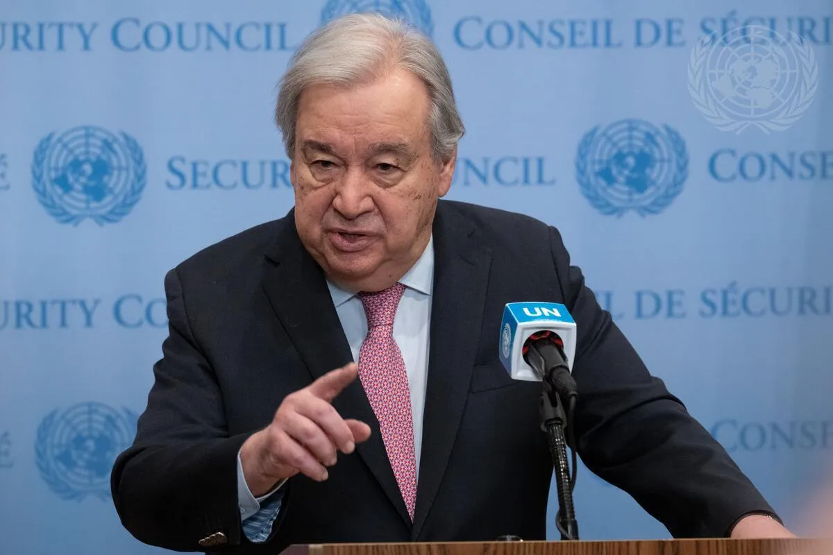 Secretary-General Briefs Press on Situation in Gaza Secretary-General António Guterres briefs reporters on the situation in Gaza.