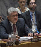 Miroslav Jenča, Assistant Secretary-General for Political Affairs, briefs the Security Council meeting on the situation in the Middle East, including the Palestinian question. 18 October 2017