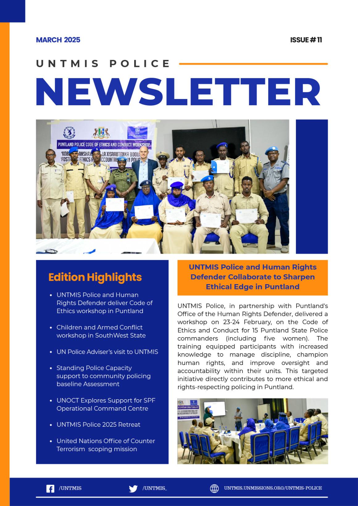 UNTMIS NEWSLETTER APRIL 2025