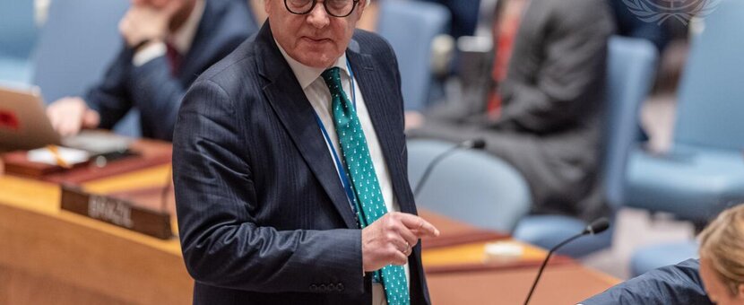 Tor Wennesland, Special Coordinator for the Middle East Peace Process, attends the Security Council meeting on the situation in the Middle East, including the Palestinian question. (UN Photo/ Rick Bajornas - 28 September 2022)